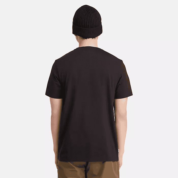 Timberland Men\'s Short Sleeve Seasonal Camo Linear Logo T-Shirt